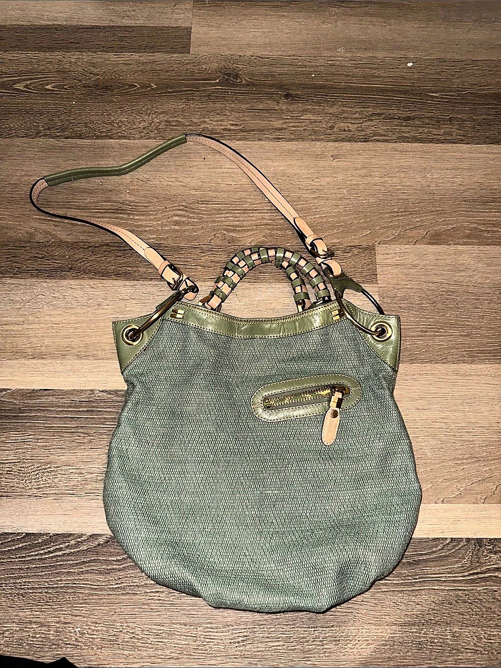 orYANY Green & Pink Shoulder Bag